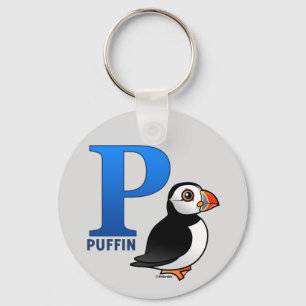P is for Puffin Keychain