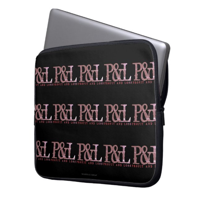 "P&L" LAPTOP SLEEVE (Front Left)