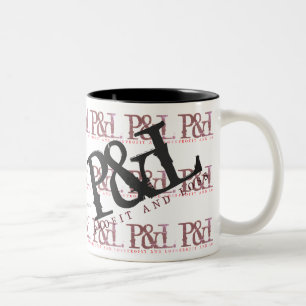 "P&L" Two-Tone COFFEE MUG