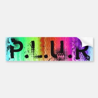 P.L.U.R BUMPER STICKER