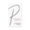 P Letter Alphabet Business Card Grey