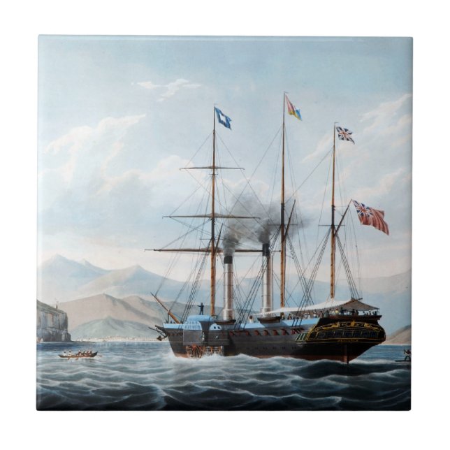 P&O steamship Bentinck 1844 Tile (Front)