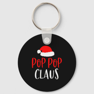 P P Claus Shirt Funny Christmas Pajamas Pjs Grandp Keychain