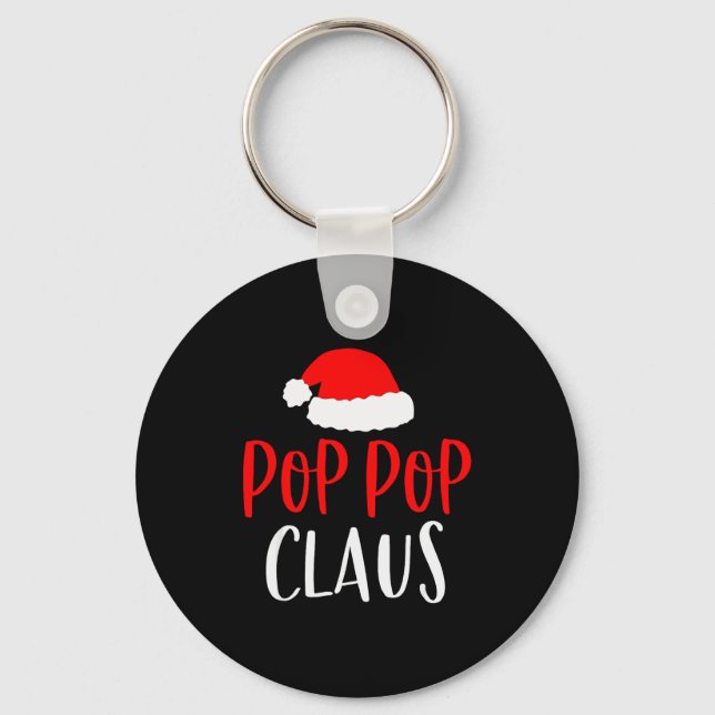 P P Claus Shirt Funny Christmas Pajamas Pjs Grandp Keychain (Front)
