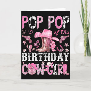 P P Of The Birthday Cow-girl Nk Disco Rodeo P P  Card