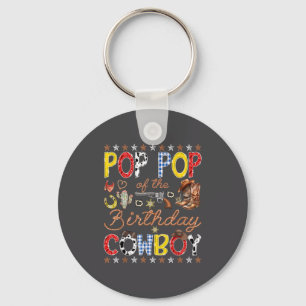 P P Of The Birthday Cowboy Western Rodeo P P  Keychain