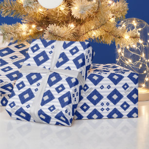 P Papa Nautical Signal Flag   Maritime Code Wrapping Paper