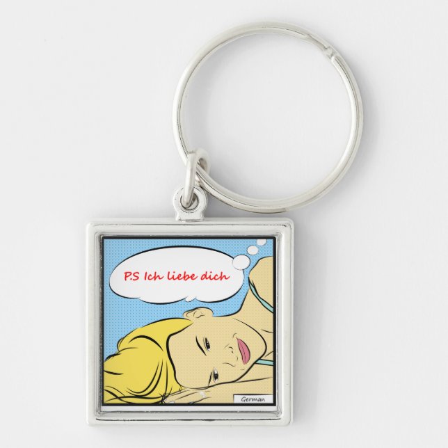 P.S ich liebe dich Keychain (Front)