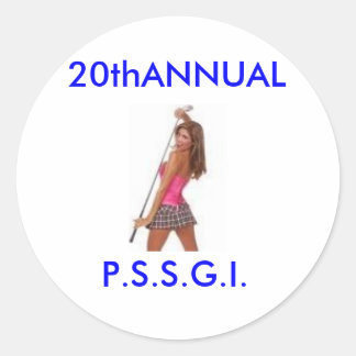 P.S.S.G.I. CLASSIC ROUND STICKER