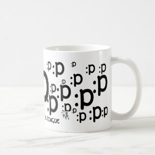 :p, Stick out your tongue Mug