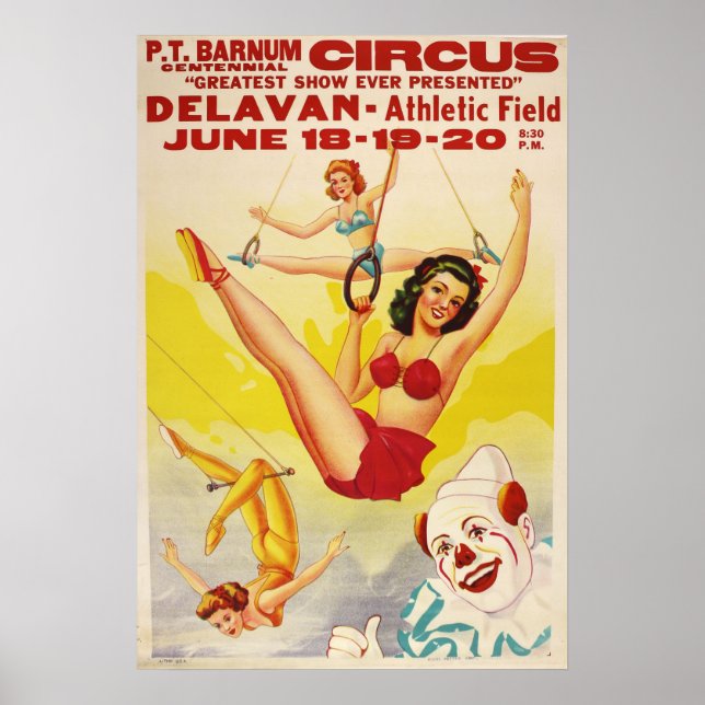 P.T. Barnum Centennial Circus Poster (Devant)