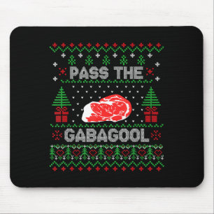 P The Gabagool Tacky Ugly Christmas Sweater For Me Mouse Pad