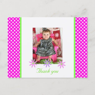 P & W Polka-dots : Photo : Carte postale Merci