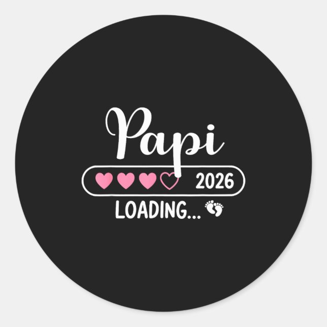 Pa 2026 Loading New Pa Est 2026  Classic Round Sticker (Front)