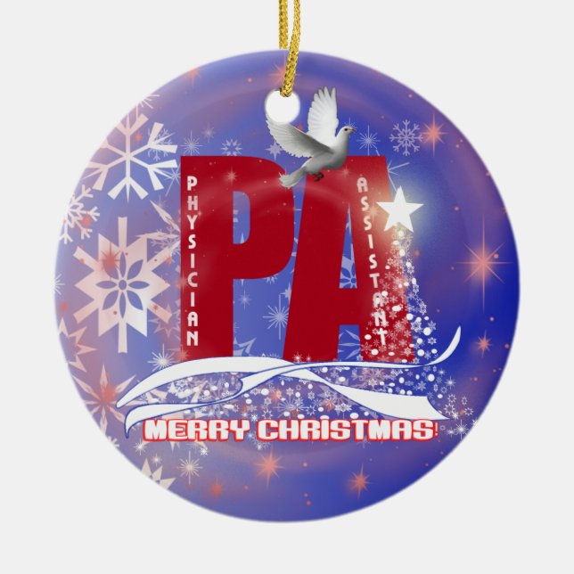 PA CHRISTMAS ORNAMENT PHYSICIAN ASSISTANT (Front)