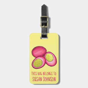 PA Dutch Food Pickled Hard Boiled Red Beet Eggs Luggage Tag