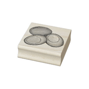 PA Dutch Food Pickled Hard Boiled Red Beet Eggs Rubber Stamp