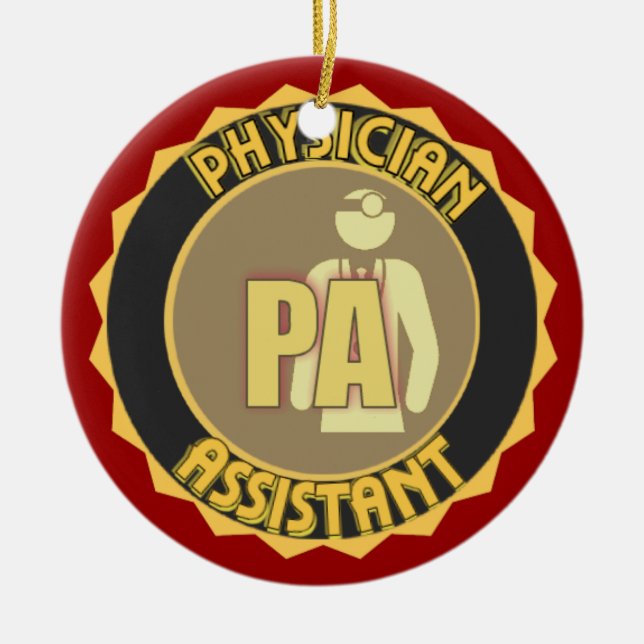PA LOGO PHYSICIAN ASSISTANT CHRISTMAS ORNAMENT (Front)