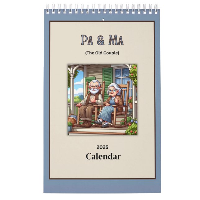 Pa & Ma (The Old People) Fun Calendrier 2025 (Protection)