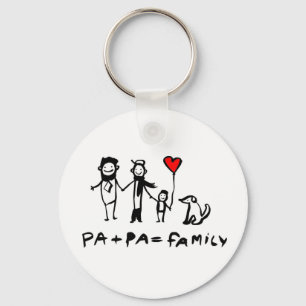 Pa + Pa = Family Keychain
