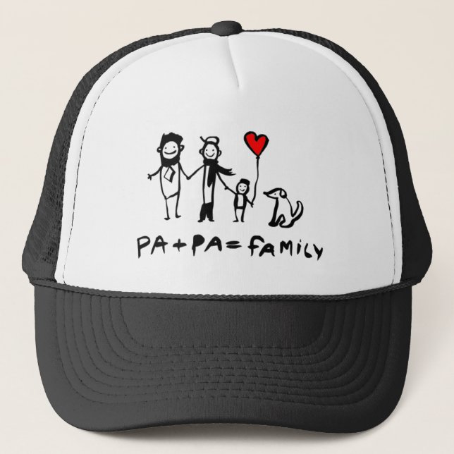 Pa + Pa = Family Trucker Hat (Front)