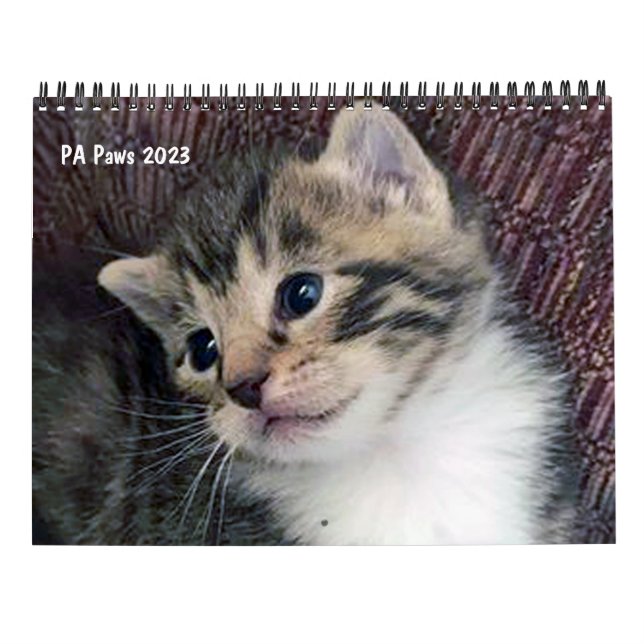 PA Paws 12 Month Personalized Calendar (Back)