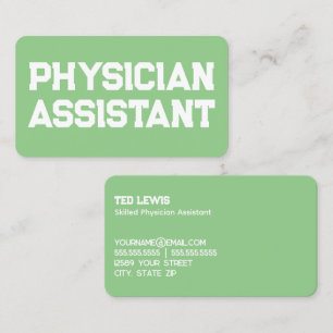 PA Physician Assistant Business Card