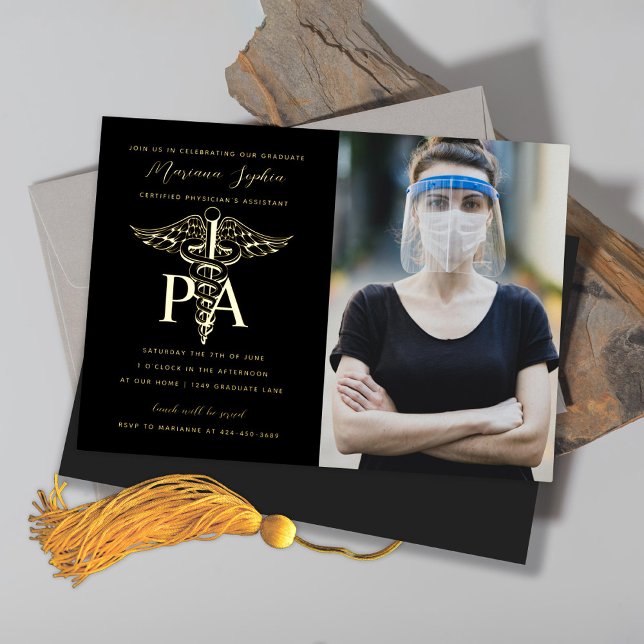 PA Physician's Assistant Graduation Photo Gold (Creator Uploaded)