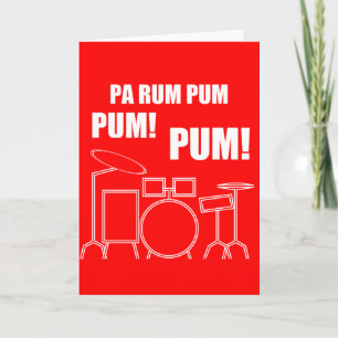 Pa Rum Pum Pum Pum Holiday Card