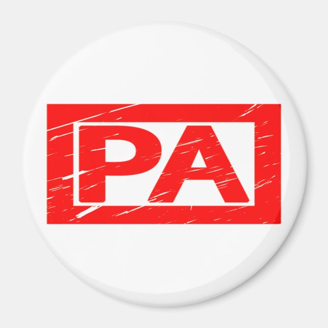 Pa Stamp Magnet (Front)