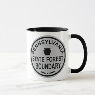 PA State Forest Boundary Mug