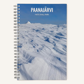 Paanajarvi National Park Winter Snow Landscape Notebook