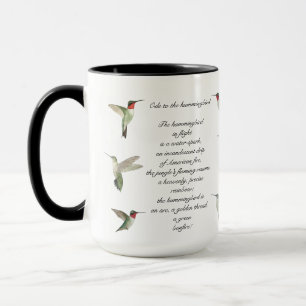 Pablo Neruda Hummingbird Poem Mug