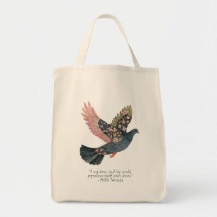 Pablo Neruda Quote Tote Bag