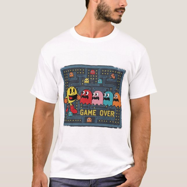 Pac-Man Game Over T-Shirt – Retro Arcade Gaming Te (Front)