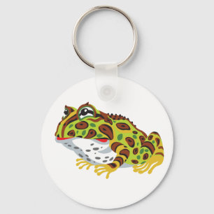 pac-man horned frog keychain