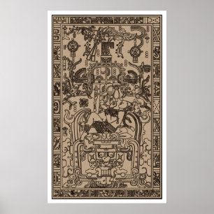 Pacal's Sarcophagus  - Ancient Mayan Spaceship Poster