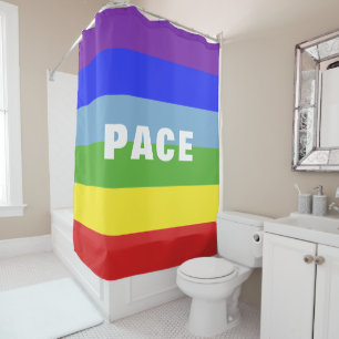 Pace – Peace – Frieden – Rainbow Color Regenbogen
