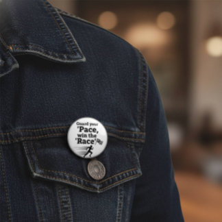 Pace Race Wisdom Button: Win Life's Game 2 Inch Round Button