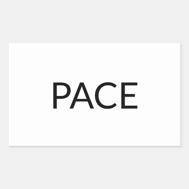 Pace white black Italian peace simple minimalist Sticker (Front)