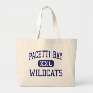 Pacetti Bay Wildcats Middle Saint Augustine Large Tote Bag