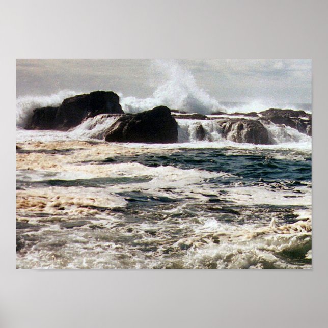 Pacfic Surf, Tofino Poster (Front)