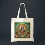 Pachamama, Earth Mother goddess Tote Bag<br><div class="desc">Pachamama is the Earth Mother goddess of the Andes. Indigenous peoples of Bolivia,  Ecuador,  Chile,  Peru,  and Argentina. This is a mystical AI assisted art piece using prompts and edited in Photoshop.</div>