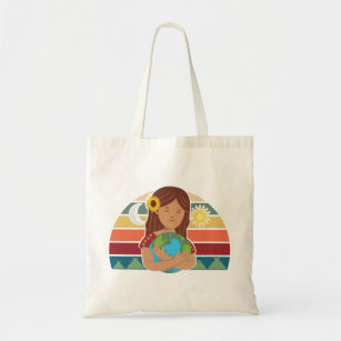 Pachamama Earth Mother Incan God Sunflower Tote Bag