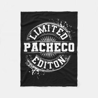 Pacheco Funny Surname Family Tree Birthday Reunion Fleece Blanket