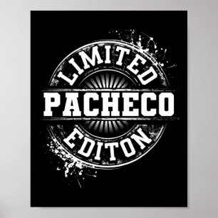 Pacheco Funny Surname Family Tree Birthday Reunion Poster