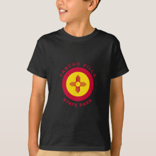 Pacho Villa State Park New Mexico Nm Flag Zia Souv T-Shirt