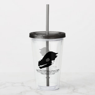 Pachycephalosaurus Skull Acrylic Tumbler