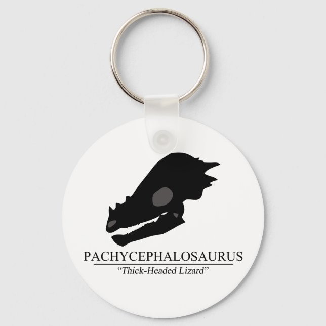Pachycephalosaurus Skull Keychain (Front)