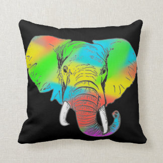 Pachyderme coloré Oreiller réversible